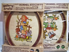 VTG Gallery Crafts Hummel Stitch Kits 802 Boy in Apple Tree  8039 Farm Girl
