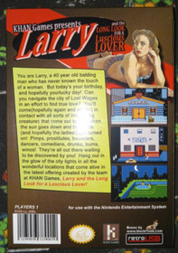 Leisure Suit Larry LLFLL Nintendo NES RetroUSB RetroZone KHAN Games SEALED NEW