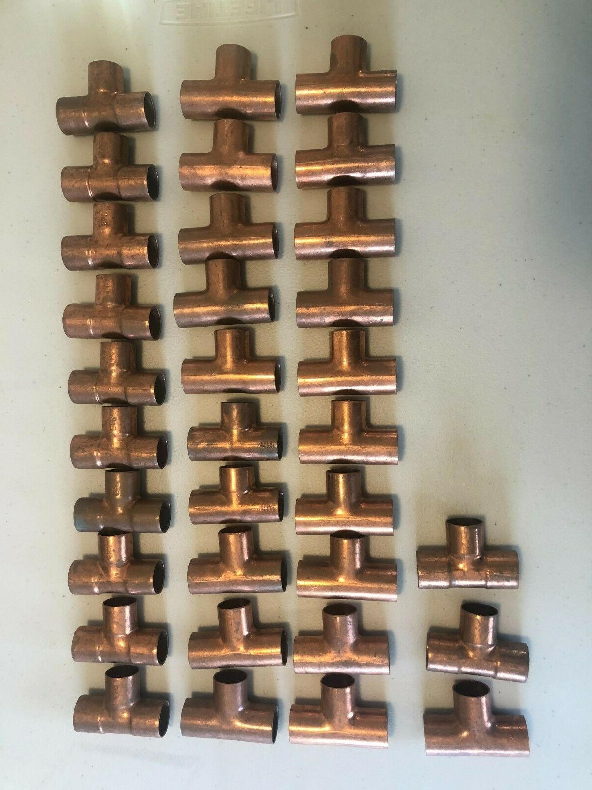 3/4" Copper Sweat Tee's ( Lot of  33 )