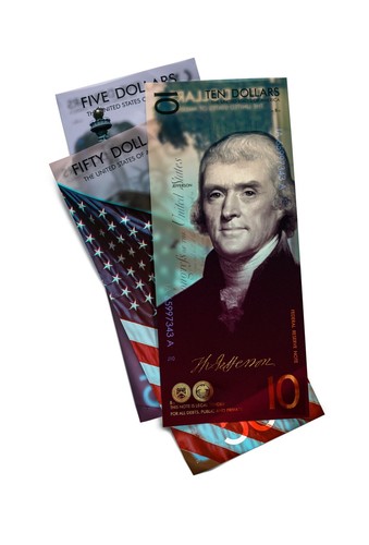 Set of 6x 2020 A Andrey Avgust American Money Reimagined $1-100 Art Polymer Bill - Picture 3 of 4