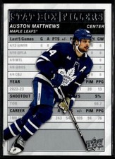 2023-24 Upper Deck Stat Box Fillers Auston Matthews #SB-24