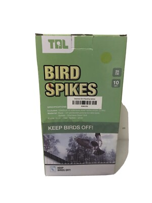 Bird Spikes Stainless Bird Repelling Spikes 7 x 25 cm stripes Clear  & Stainless