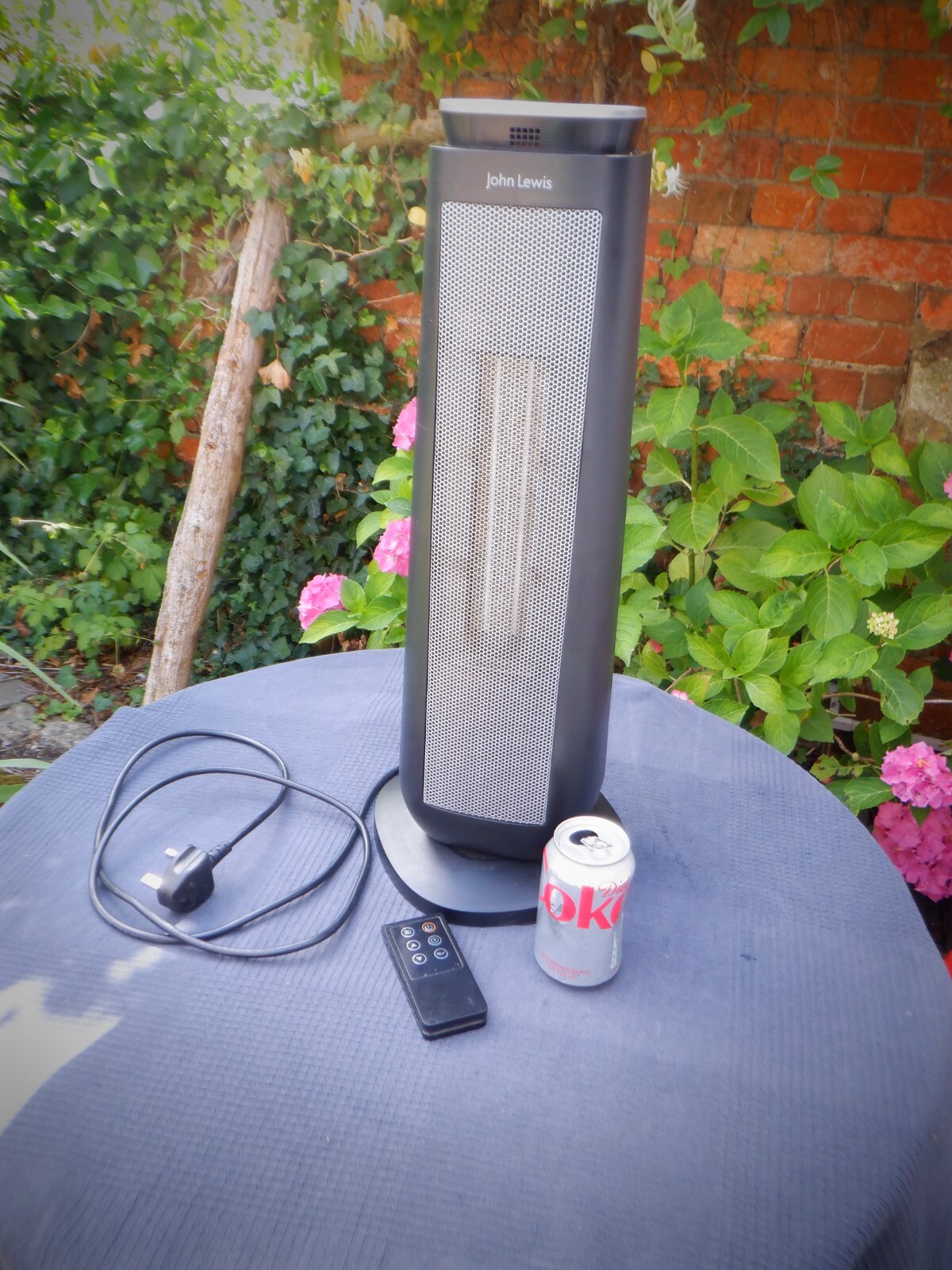 John Lewis 23u0026#034; Oscillating Tower Heater with Remote Control | eBay