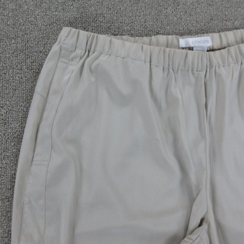 Chicos Hose Damen 1,5 beige spitz zulaufendes Bein Rollbündchen Chino 33x27,5 - Bild 3 von 23