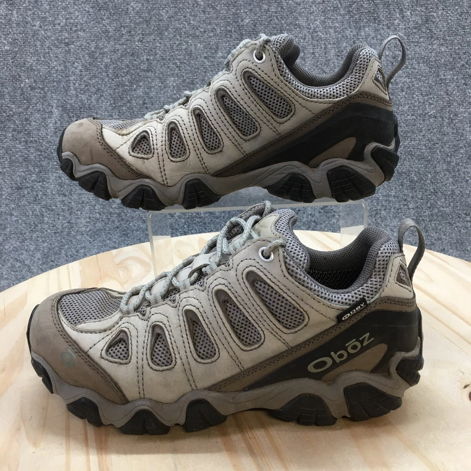 Oboz Shoes Womens 10 Sawtooth II Hiking Sneakers Brown Green Leather Waterproof - Image 2 of 4