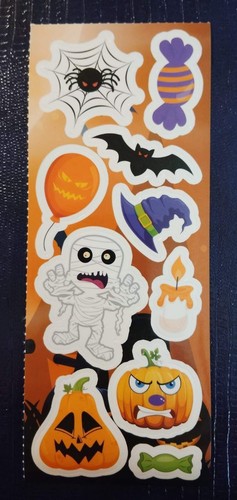 Halloween Stickers Strips Set Of 8 - Picture 6 of 8