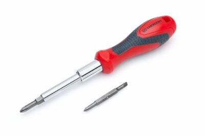 Crescent CMBD7P 7-in-1 Interchangeable Bit Screwdriver, Red/Black