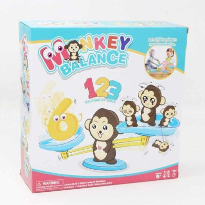 ** Monkey Balance Cool Math Game for Girls Boys, for 5+ Year Olds Brown 