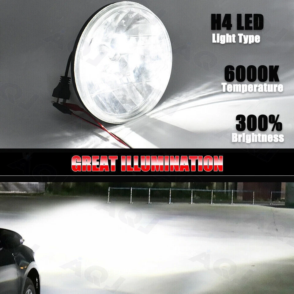 Faros redondos LED de 7 pulgadas para camioneta Chevrolet 1954-1957 3100 1956-1959 Foto 4 de 4