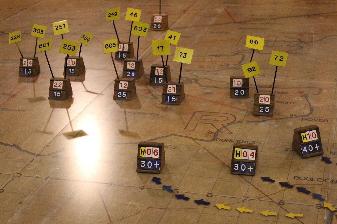 WW II RAF Aircraft - OPERATIONS ROOM BLOCK MAP TILE SET #3 - VERY RARE!