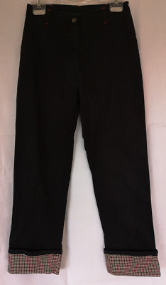 Hose, schwarz, Mary Anne, Gr. 164, Karomuster