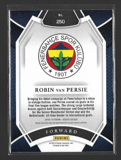 2016-17 Panini Select Field Level Robin van Persie, Fenerbahce SK