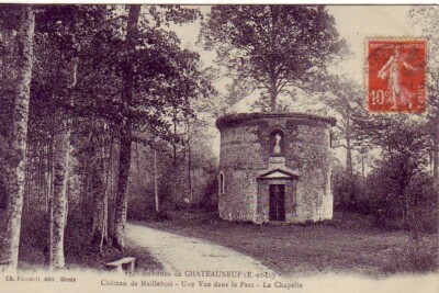 CPA 28 ca. CHATEAUNEUF en THYMERAIS St Lubin CHATEAU DE MAILLEBOIS Chapelle1914
