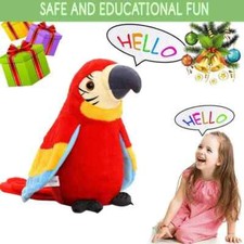 Hot Parrot Repeat What You Say Stuffed Animal Plush Toy Electronic Record Toys
