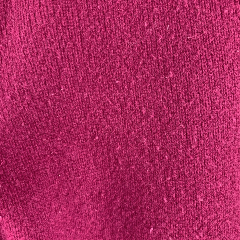 Pantalon Décontracté En Laine Mélangée Côtelée Violet Taille M - Photo 4/4