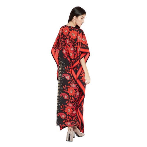 Women Plus Size Kaftan Boho Maxi Dress Night Gown Women's Sleeve Vintage Caftan - Picture 736 of 792