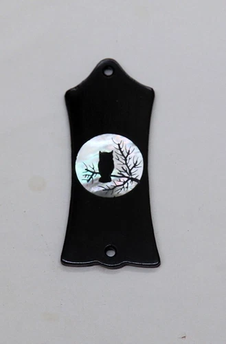Truss Rod Cover with Owl Silhouette Inlay will fit Gibson