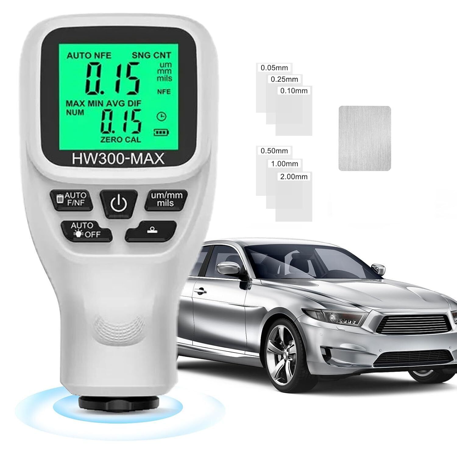 Paint Coating Thickness Tester Auto Measuring Gauge Meter Kit Digital ...