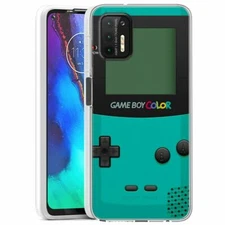 (GameBoy Mint)ShockProof TPU phone case cover(Clear)for Moto G Stylus(2021)