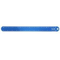 "30Cm/12\" Lineal Mit Abgerundeten Ecken FüR Hollow Wave, Dunkelblau"