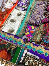 Indianer Borten Ableger Konvolut verschiedene Farbbreiten & Sorten Lucky Dip Rest