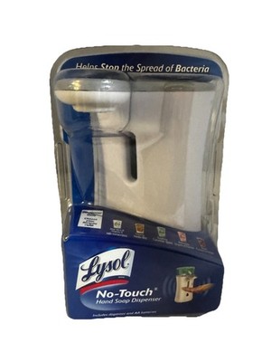Lysol No-Touch Hand Soap Dispenser Classic White New/Sealed