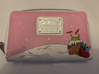Loungefly Dr. Seuss How the Grinch Stole Christmas Sleigh Wallet Never Used