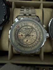 Tribute to Breitling Bentley A25362 Slide Rule 48mm Silver Dial TRIBUTE WATCH