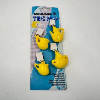 Vintage Fackelmann Tecno 4 Piece Tablecloth Weight Set NEW NOS Germany