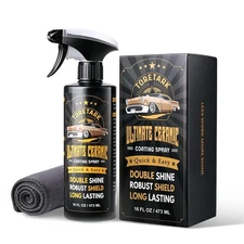 Real Ceramic Coating for Cars Polish (16 Fl Oz), Unmatched Shine Nano Car Wax...