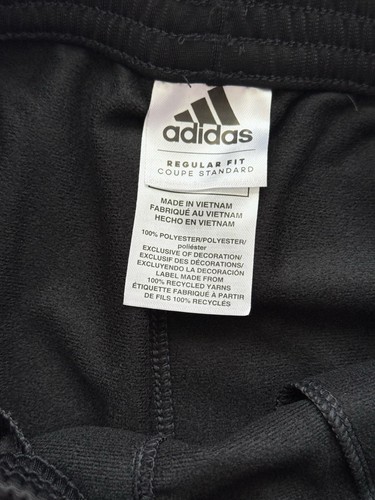 Adidas Boys Tricot Jogger Pants Black Red Stripes Logo, Size 7 - Picture 7 of 10