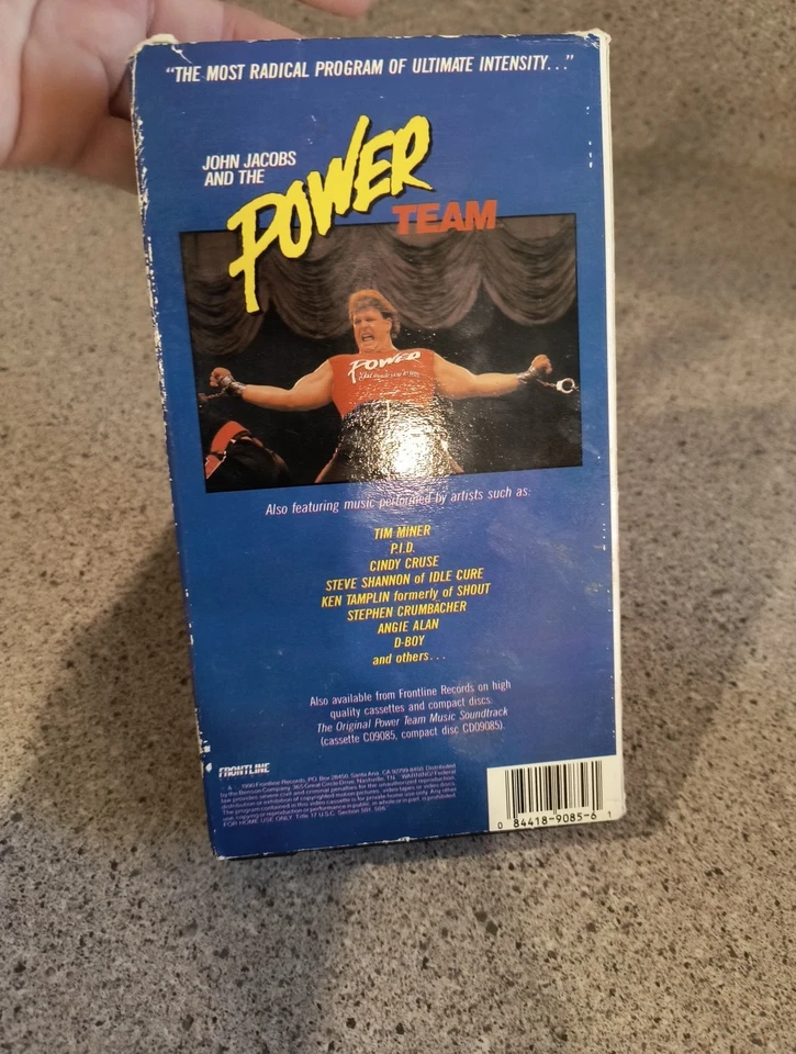 JOHN JACOBS AND THE POWER TEAM VHS  (1990 FRONTLINE) - Image 3 of 4