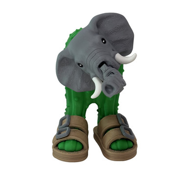 Lilililalila Cactus Elephant Italian Brainrot 3DPrinted Toy Figure Gift Present