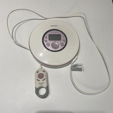 Sony MP3 ATRAC Walkman Portable CD Player White Pink D-NE320 PARAMETRIC EQUALIZE