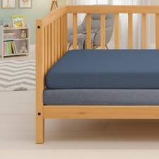 Image of Cot Bed Fitted Sheets 100% Cotton Jersey soft and breathable Cot Sheet Pack of 2