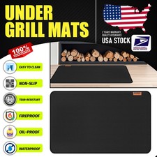 Hearth Rug for Fireproof, 48"x30"Inches Fireplace Mat for Floor Fire Resistant