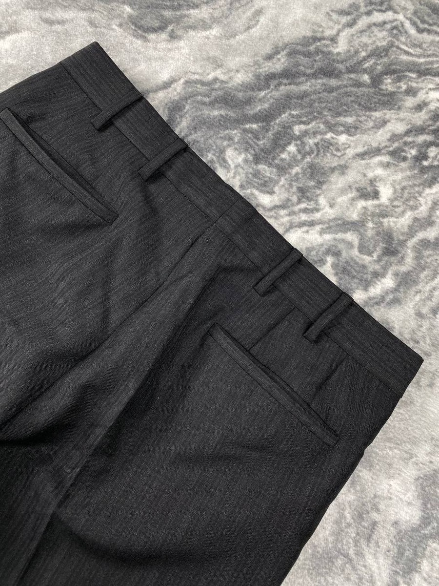 Prada Classic Suit Wool Blazer And Pants Men Size 44R Black | eBay