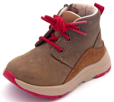 UGG - Kids Canoe Iii Weather Shoes | Walnut / Samba Red Leather | 1120972T-WSRL