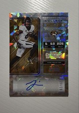 Contenders Draft Picks - College Ticket J’mon Moore /23 Ssp Rc Cracked Ice