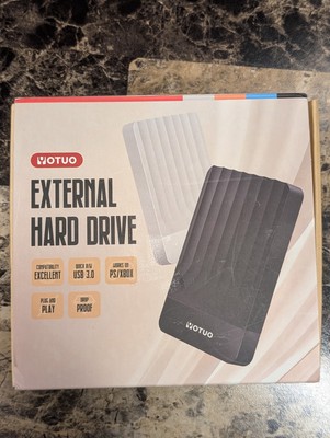 Yotuo Plug And Play USB 3.0 Drop Proof External Hard Drive - Black