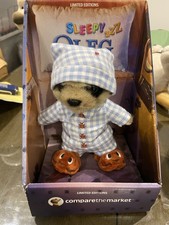 New Sleepy Oleg Compare The Market Meerkat Toy with Certificate Limited Edition.