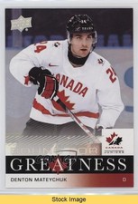 2024 Team Canada Juniors Bound for Greatness Denton Mateychuk #BG-11 READ b8c