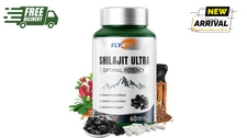 Flynew Shilajit Ultra Optimal Potency Energy& Vitality, Stamina & Immune Support