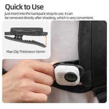 Magnetic Quick-Release Backpack Clip Mount Holder For Insta360 GO Ultra Camera