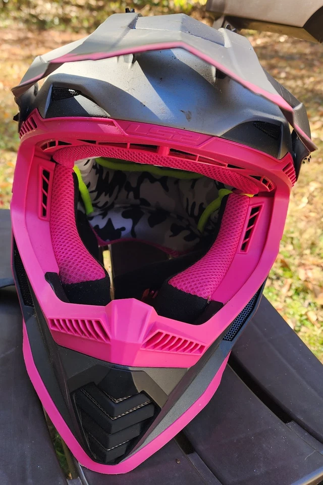 CASCO MOTO JUVENIL LS2 GATE ROSA Talla M Juvenil Mediano (53-54CM) Foto 2 de 4