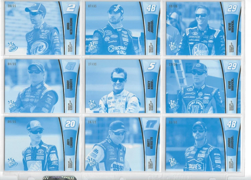 *2013 Press Pass COLOR PROOF CYAN PARALLEL #48 Kyle Busch-#06/35!-ONE CARD* - Image 4 of 4