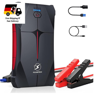 FLYLINKTECH Auto Starthilfe Powerbank 12V Wasserdicht 3