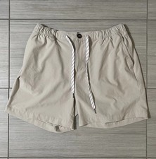 Chubbies Everywear Shorts 6  Inseam Drawstrings Beige Tan Khaki Stretch Men  s XL