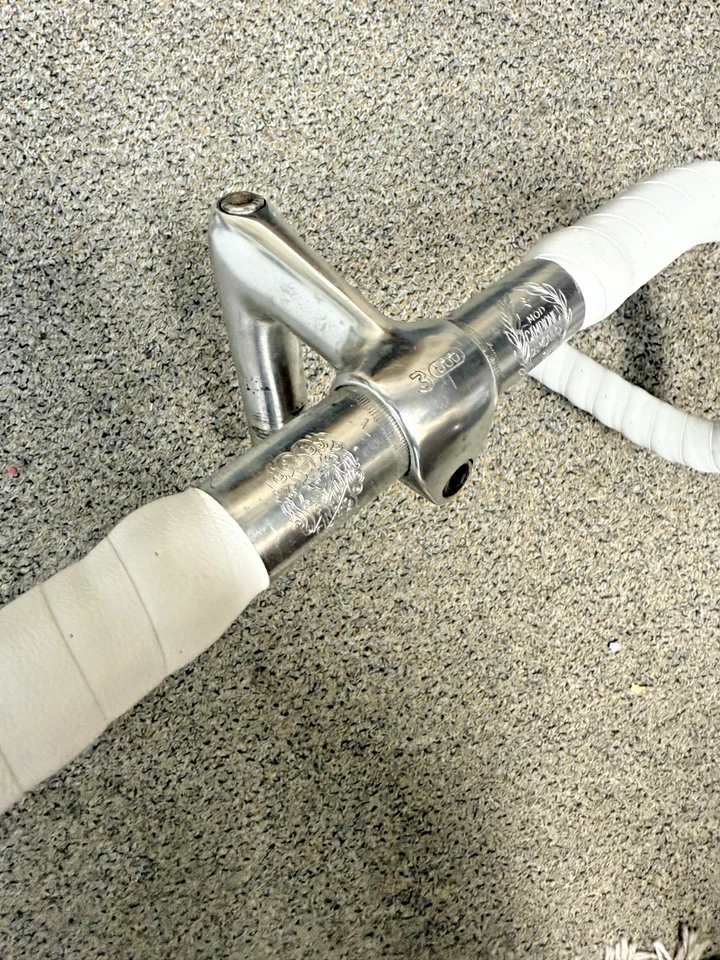 Cinelli Campione del mondo Rennrad Lenker handlebar 3ttt Vorbau Stem 70mm old - Bild 3 von 4