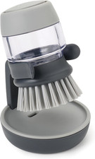 Palm Scrub Refillable Soap Dispensing Cleaning Washing up Kitchen Brush with Sto